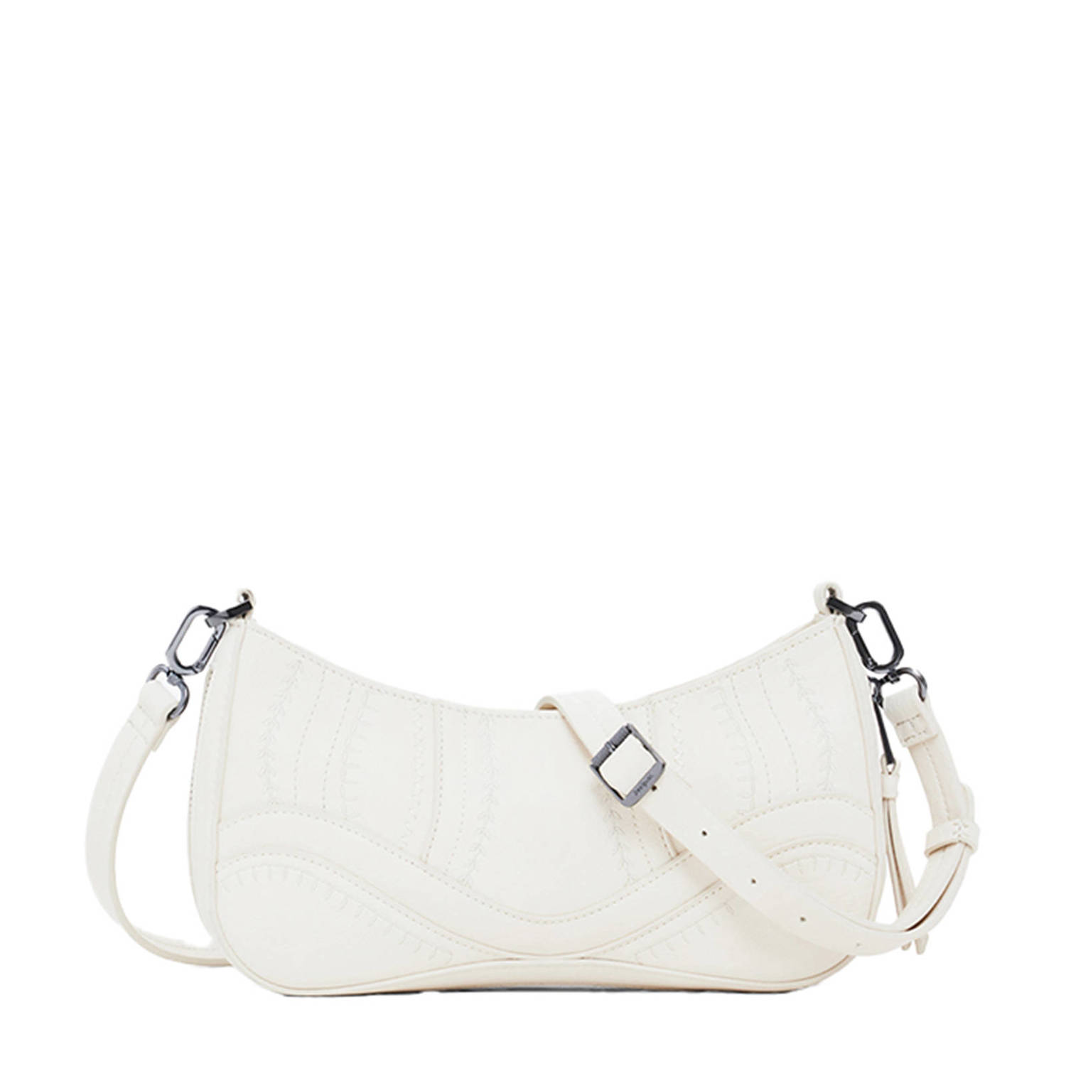Desigual crossbody tas ecru