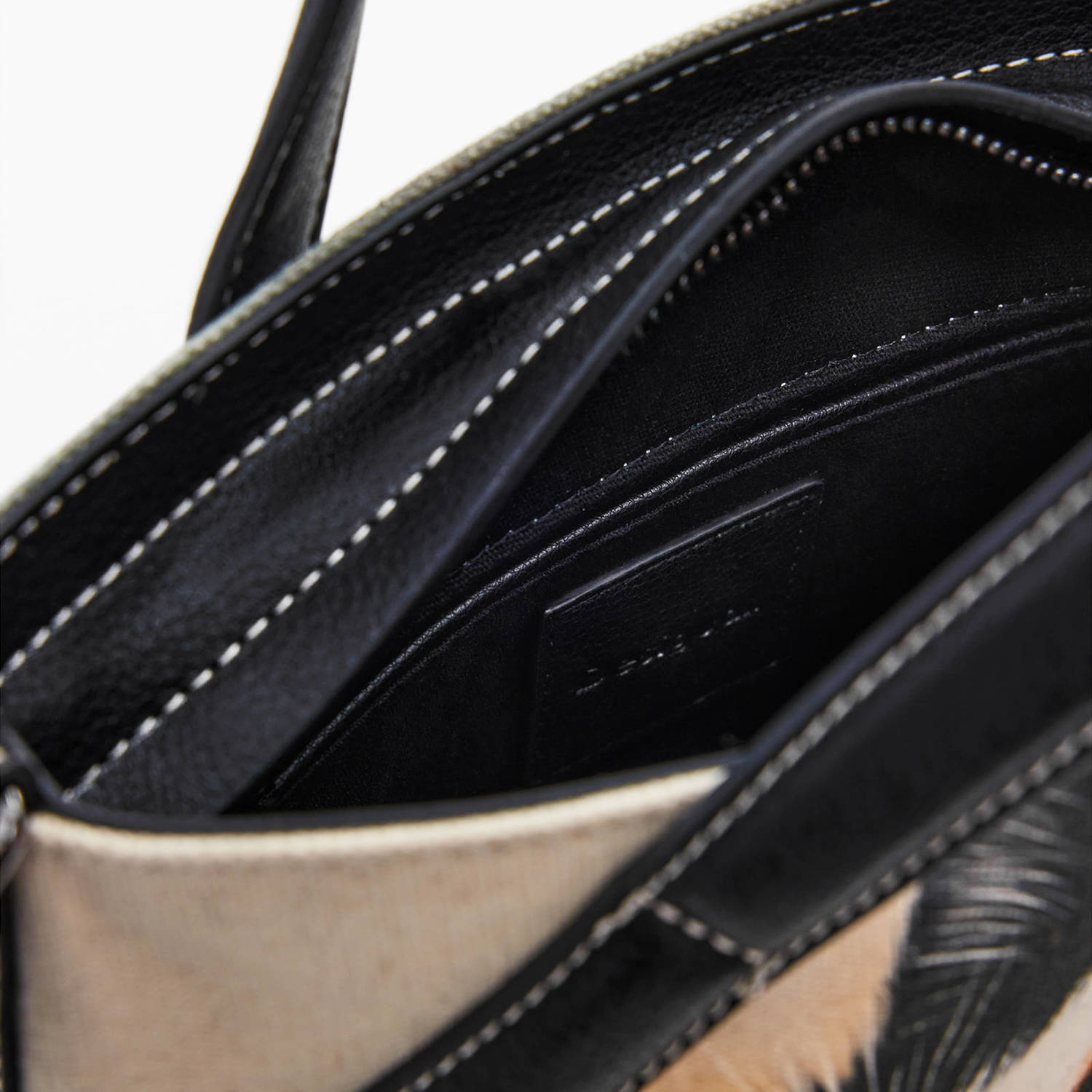 Desigual shopper met dierenprint zwart