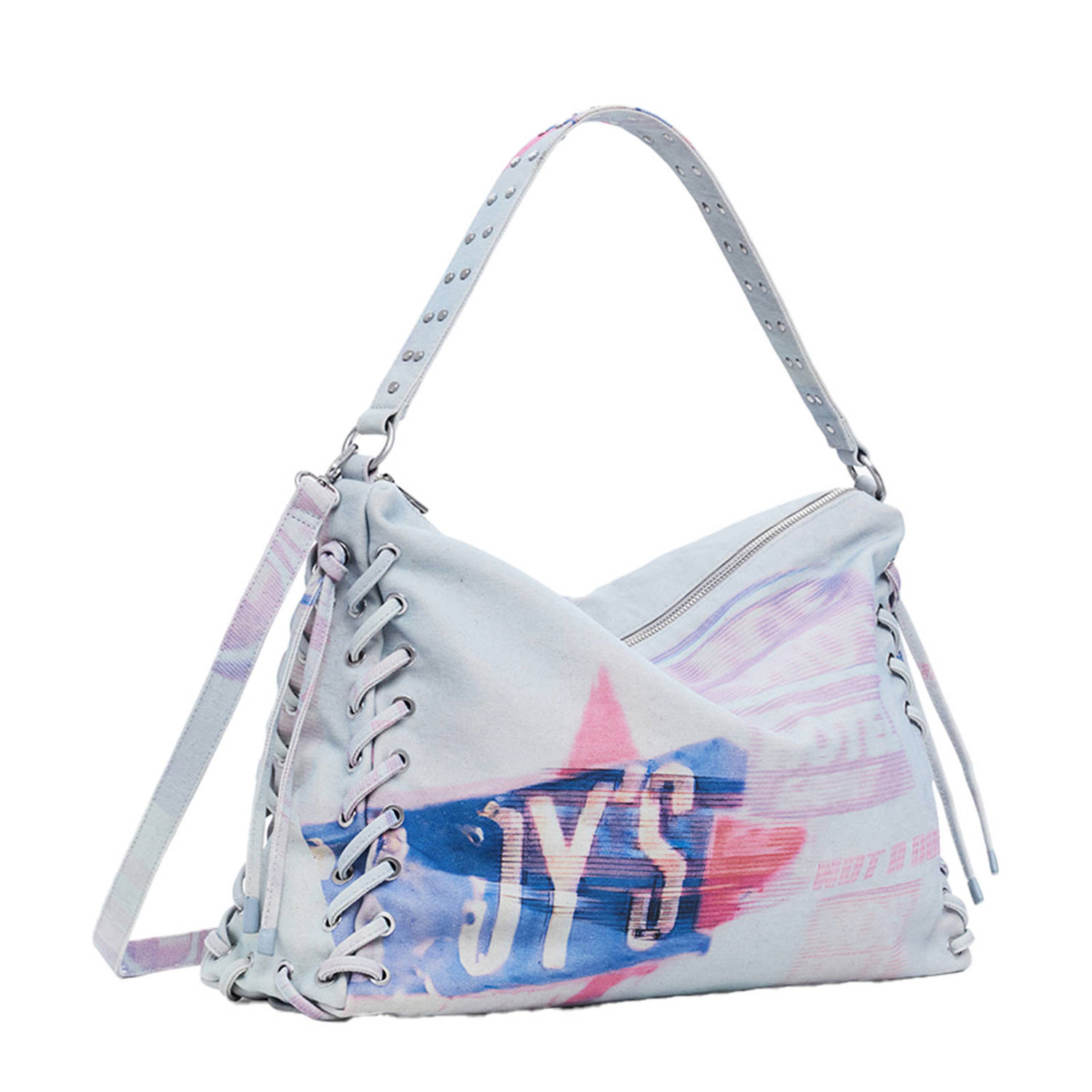 Desigual denim schoudertas multi