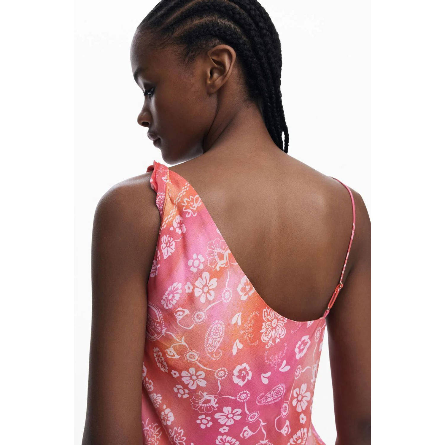 Desigual mouwloze top roze