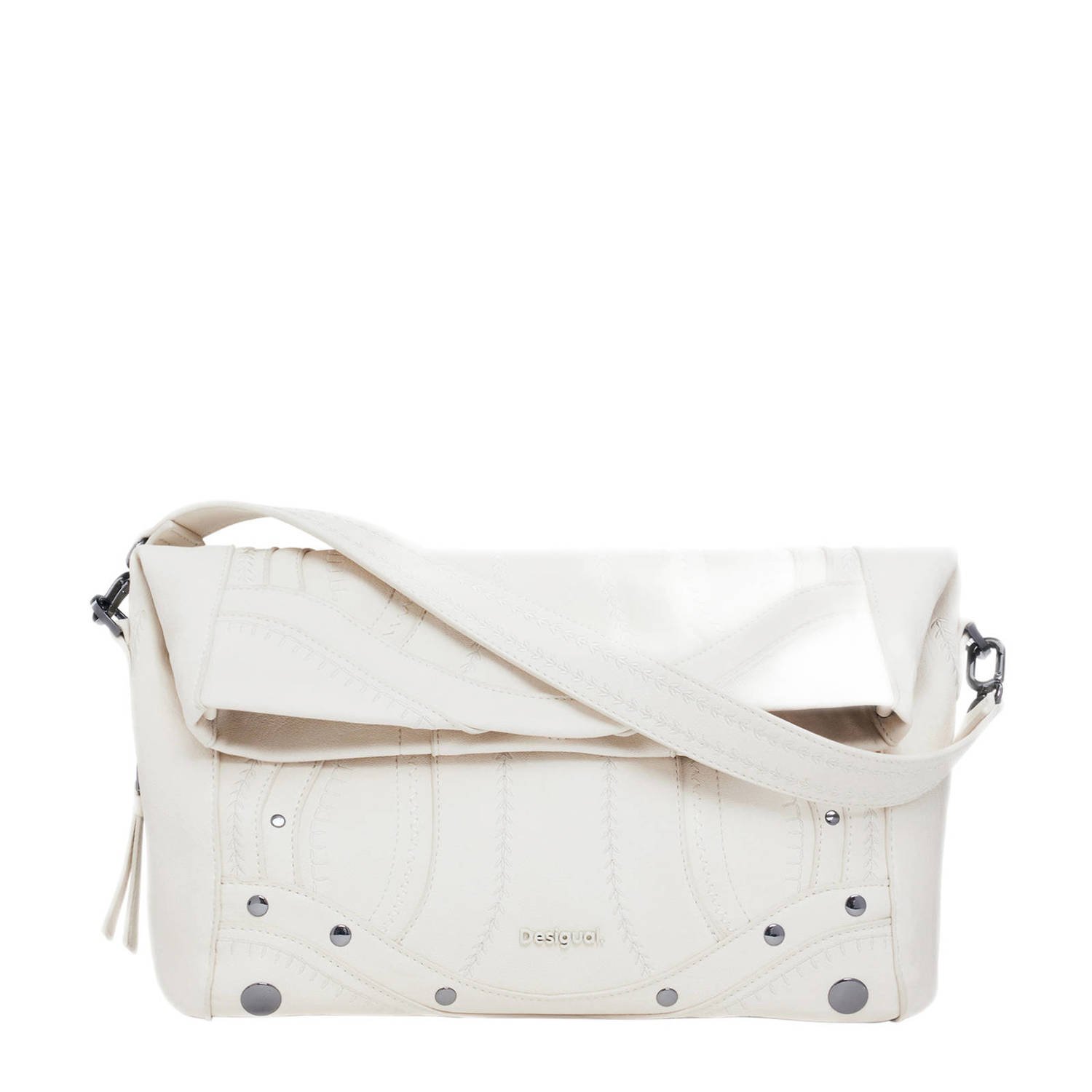 Desigual crossbody tas ecru