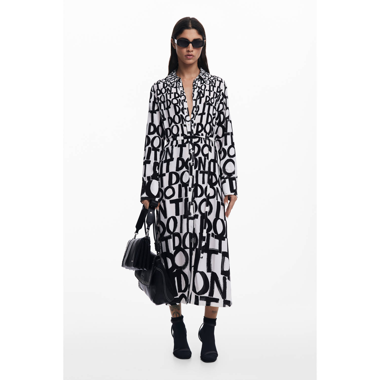 Desigual blousejurk zwart