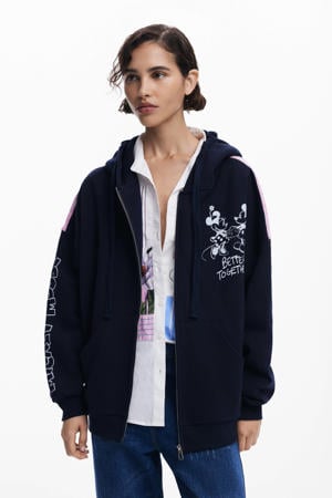 sweatvest donkerblauw