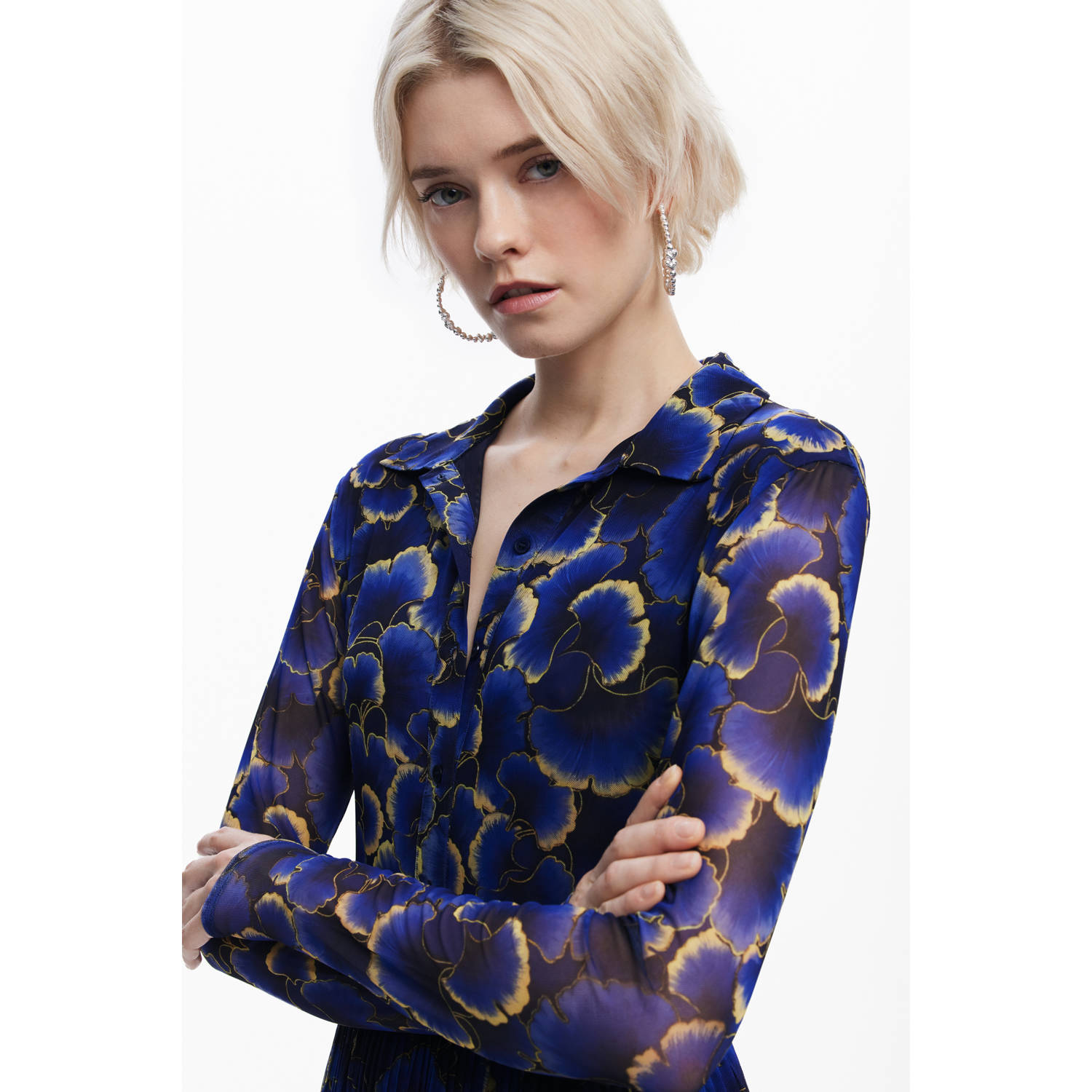 Desigual korte jurk blauw