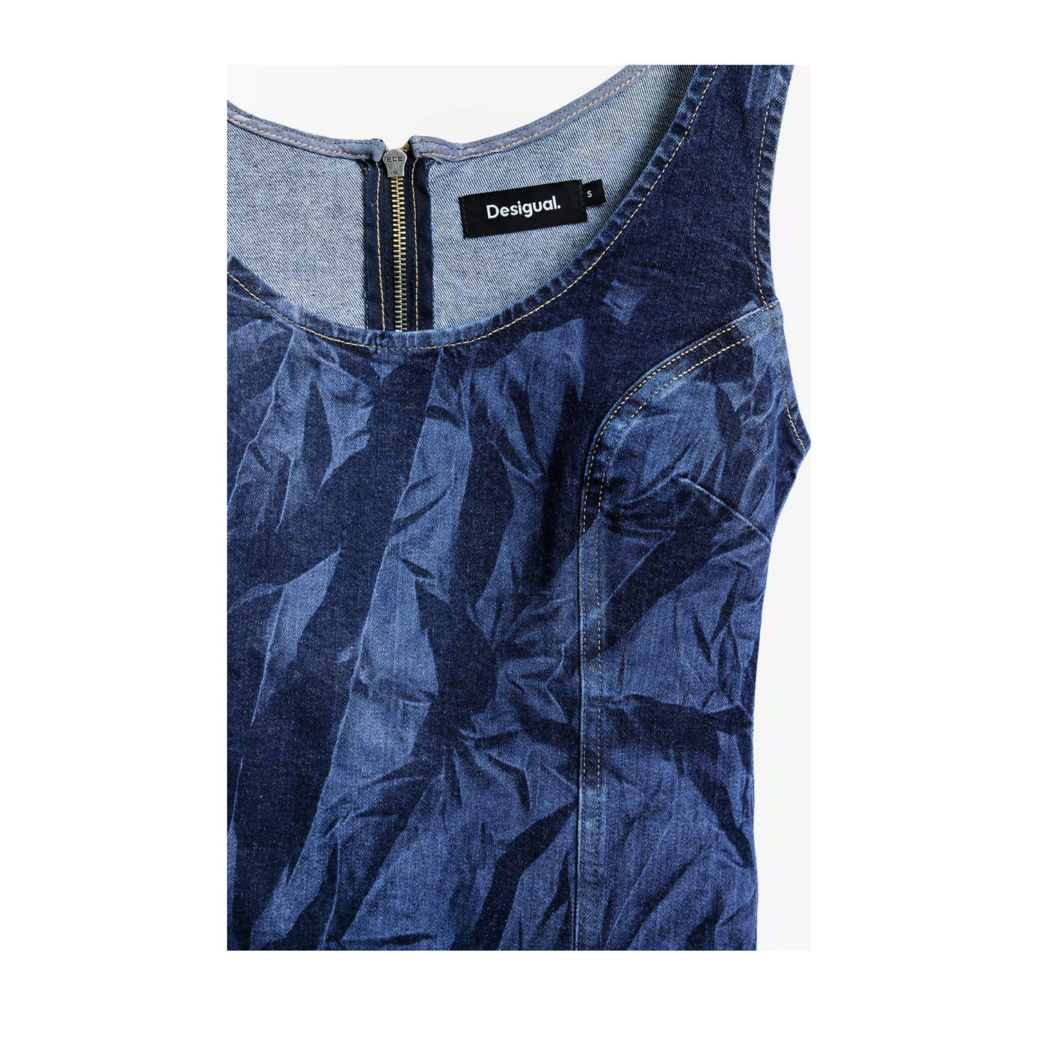 Desigual spijkerjurk medium blue denim