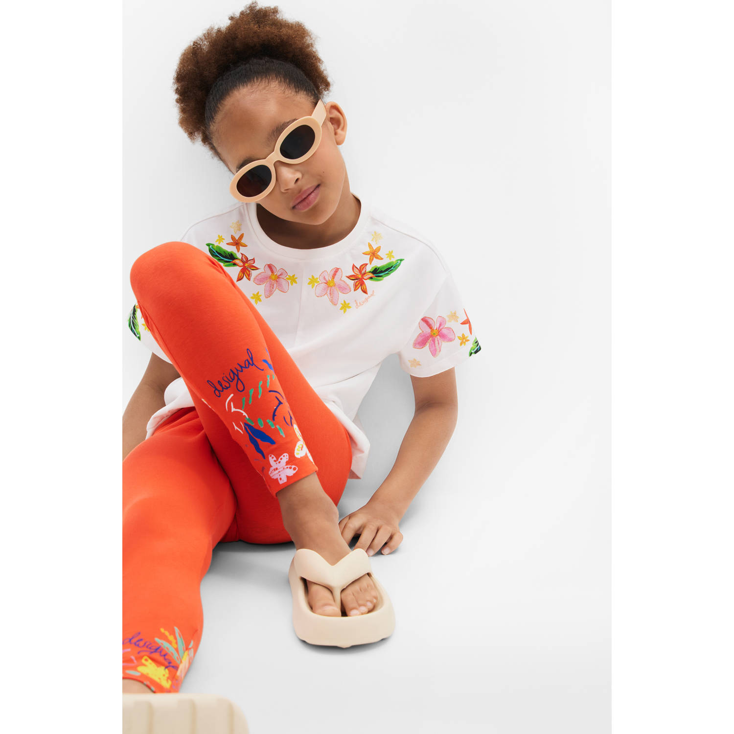 Desigual slim legging rood