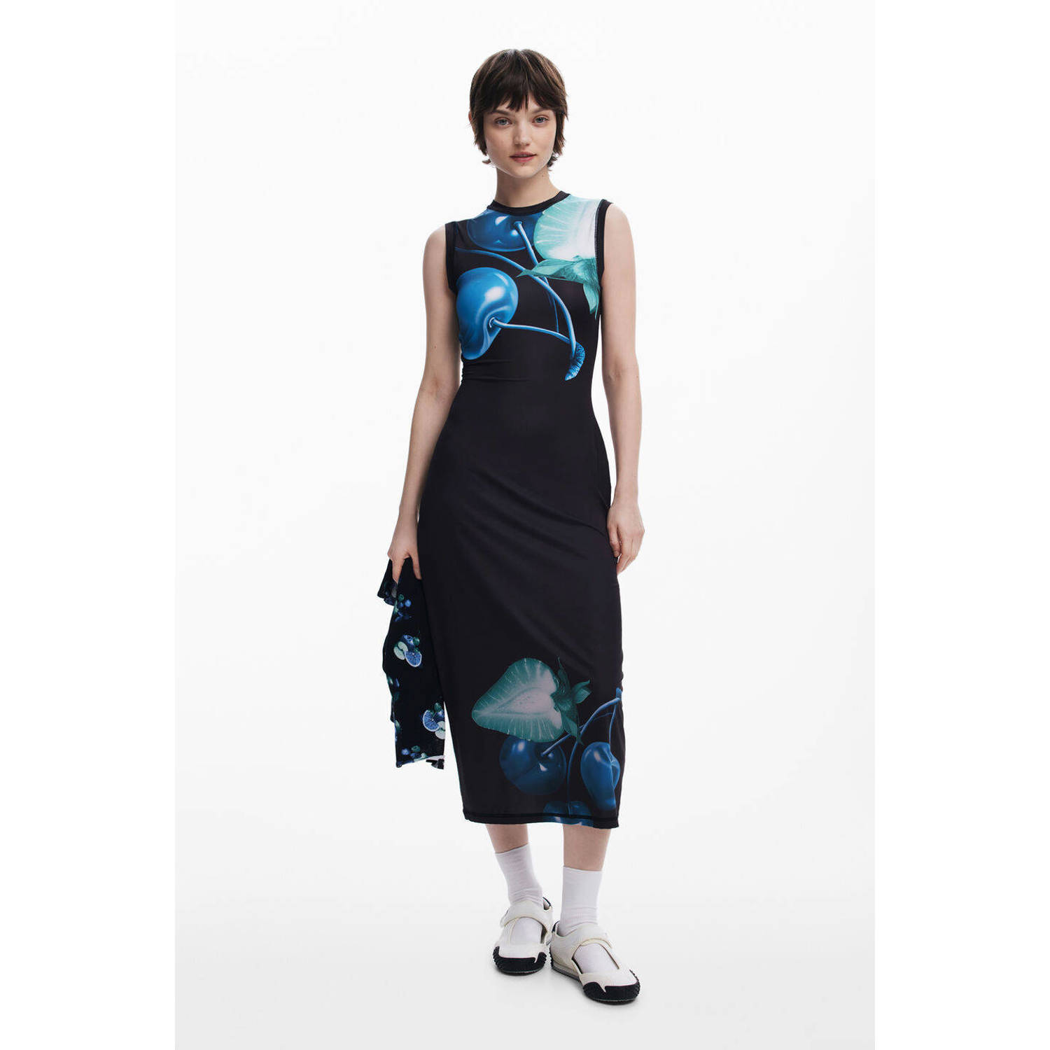Desigual midi jurk zwart