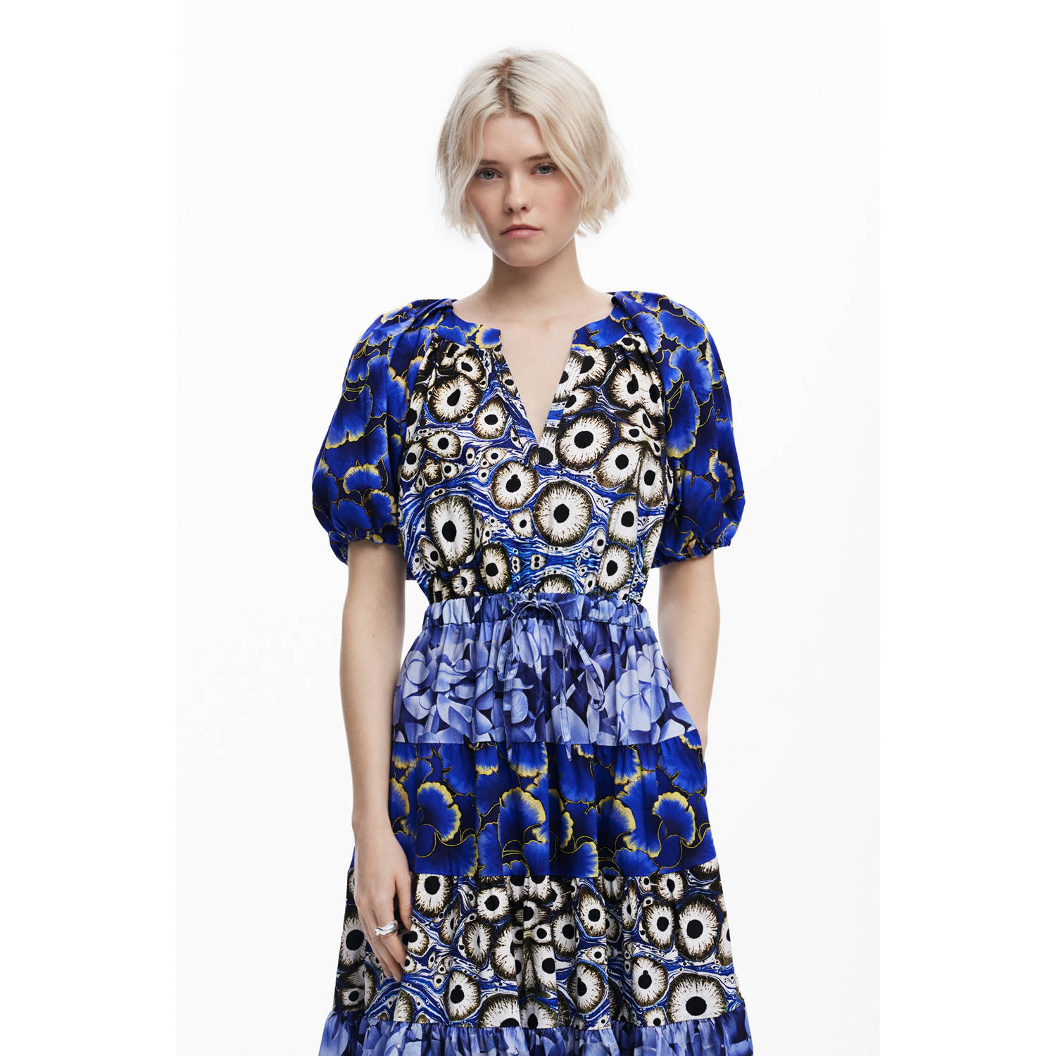Desigual A-lijn jurk blauw