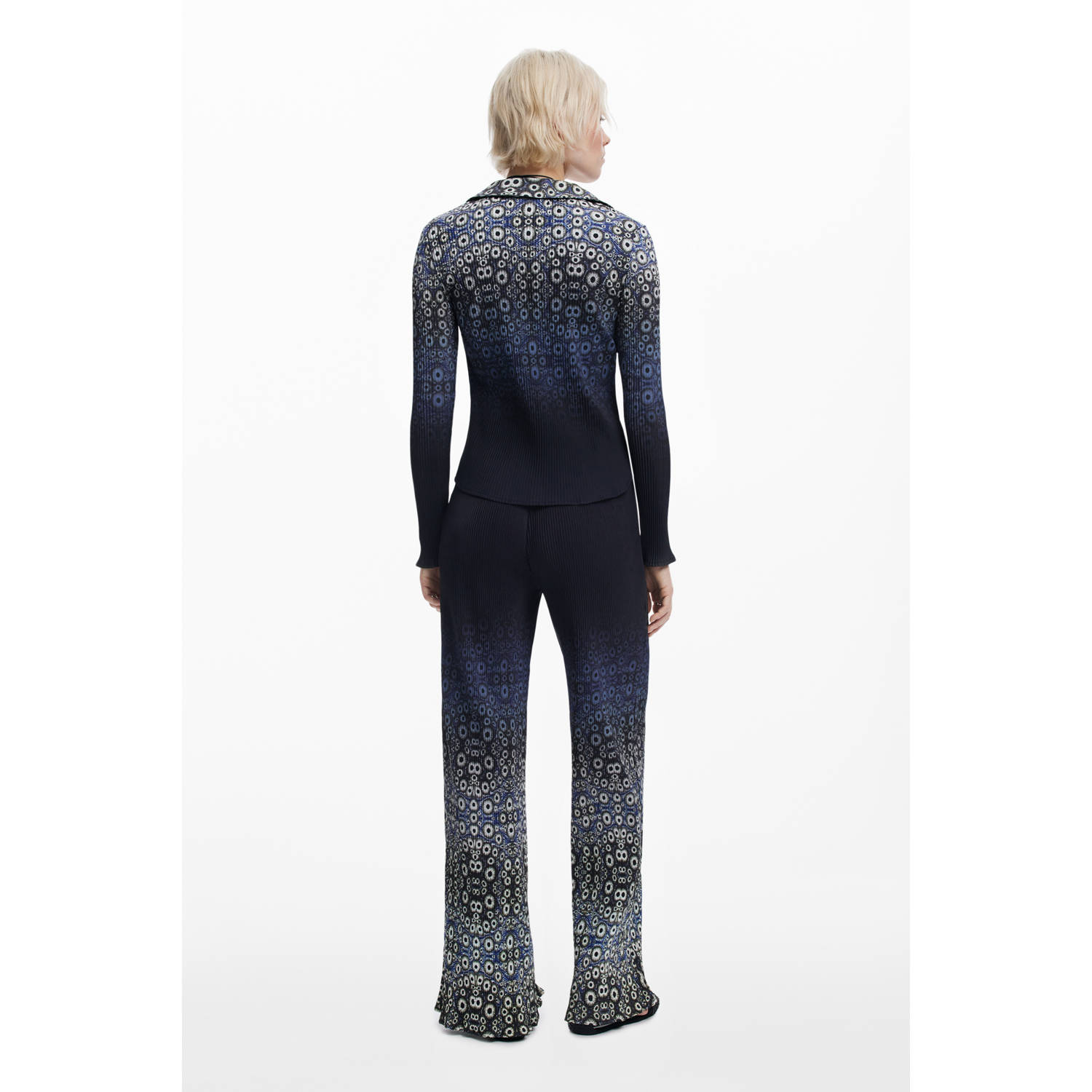 Desigual gebreid vest blauw