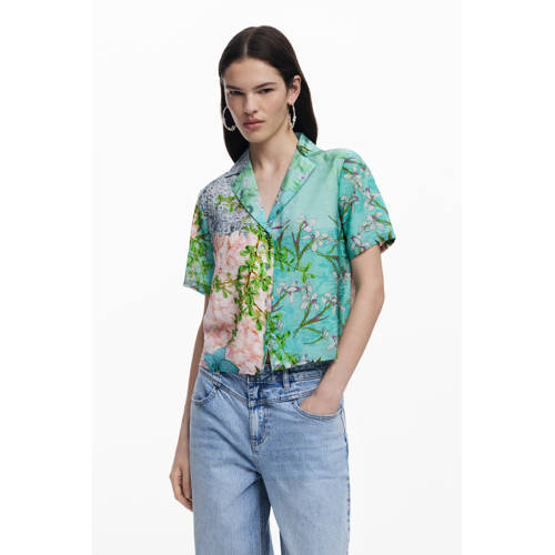 Desigual blouse turquoise afbeelding