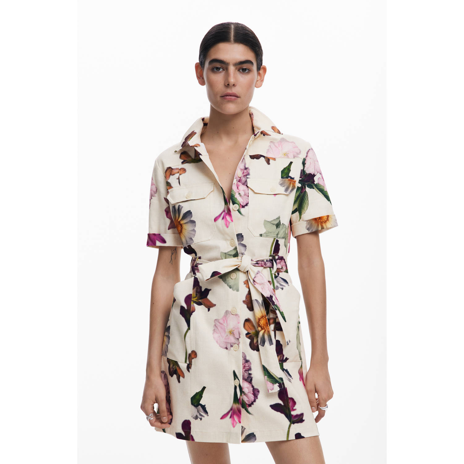 Desigual korte jurk multi