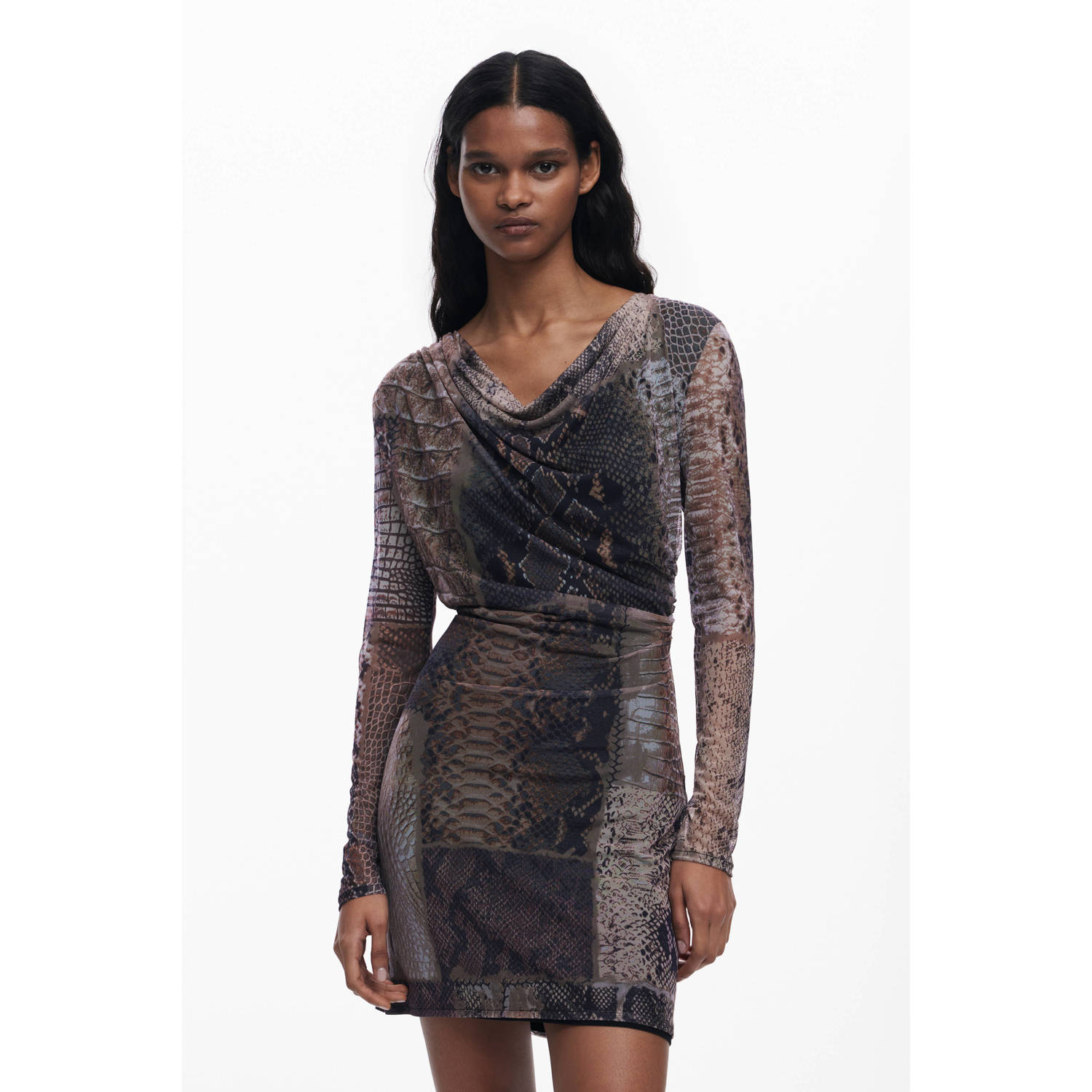 Desigual korte jurk multi