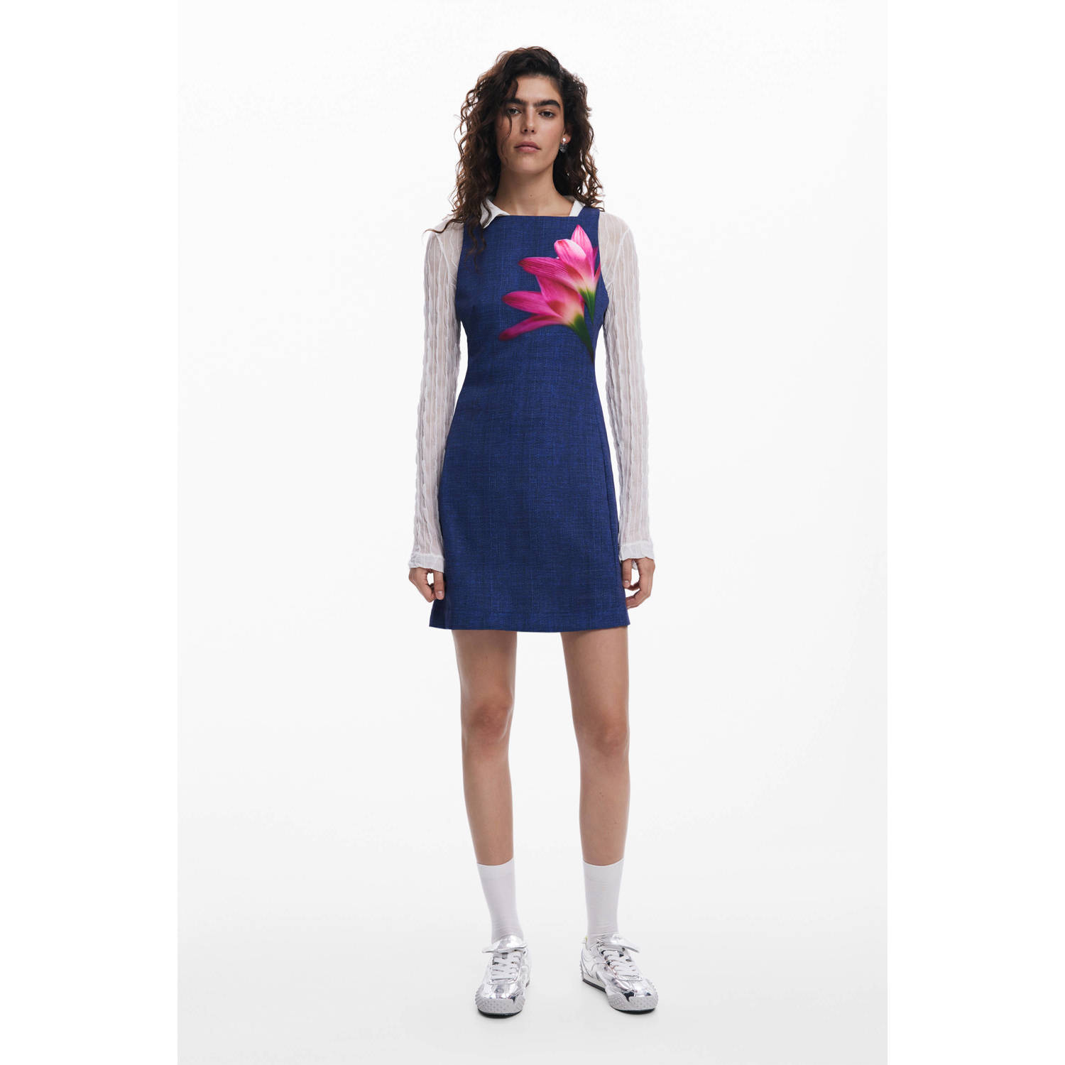 Desigual korte jurk blauw