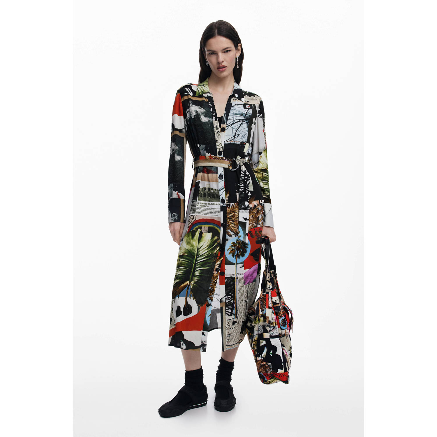 Desigual midi jurk multi