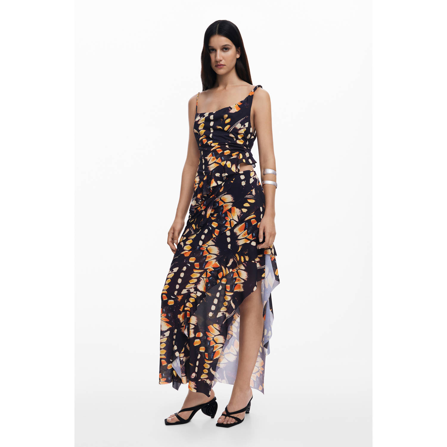 Desigual maxi rok zwart