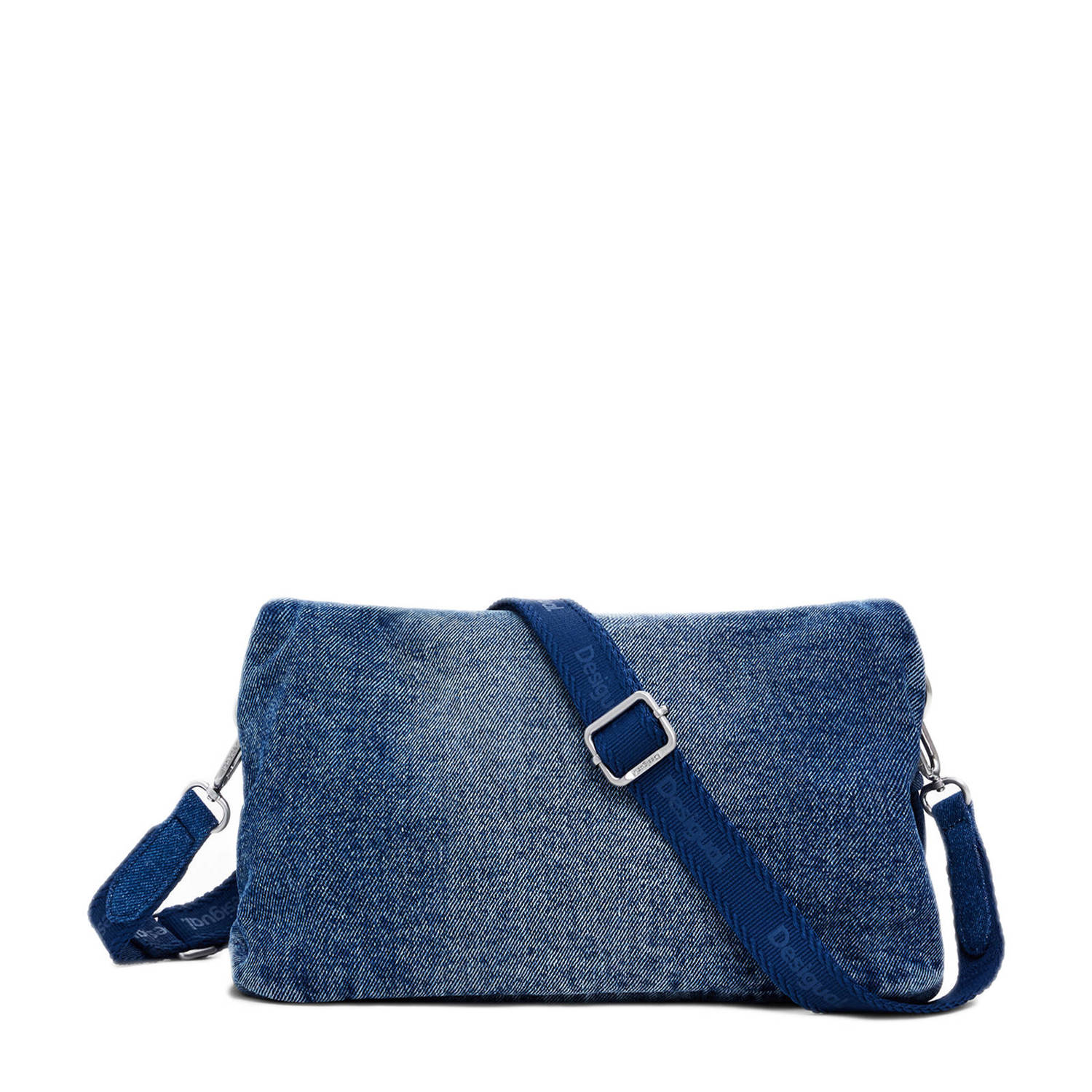 Desigual denim crossbody tas blauw