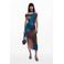 Desigual mesh midi jurk multi