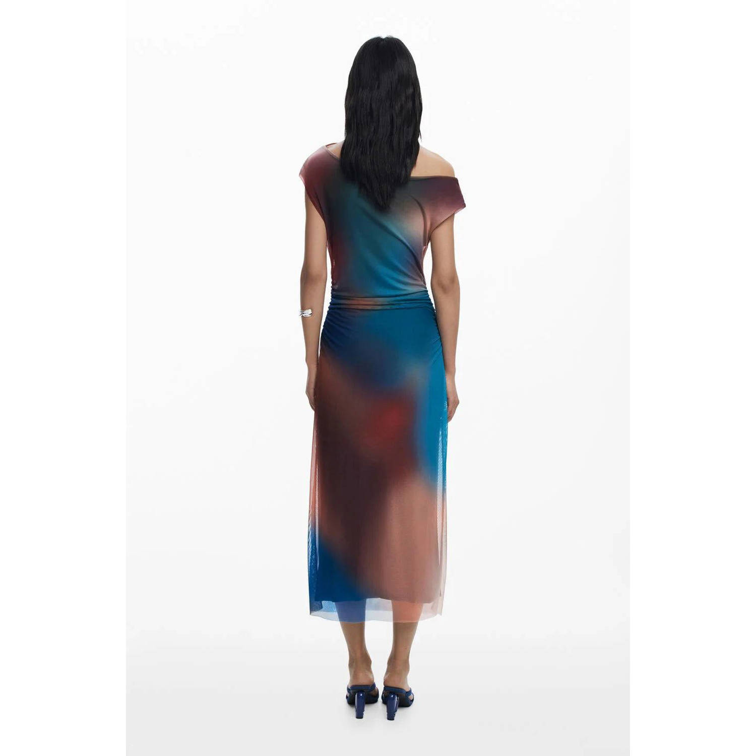 Desigual mesh midi jurk multi