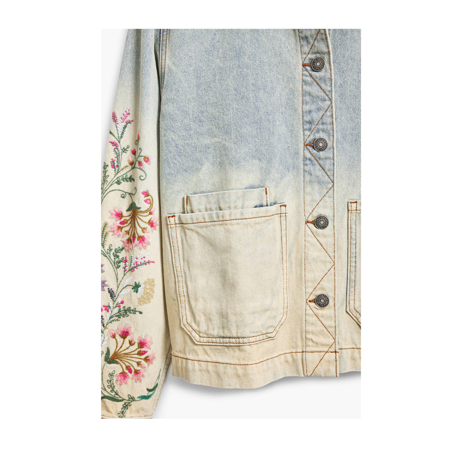 Desigual spijkerjas light blue denim