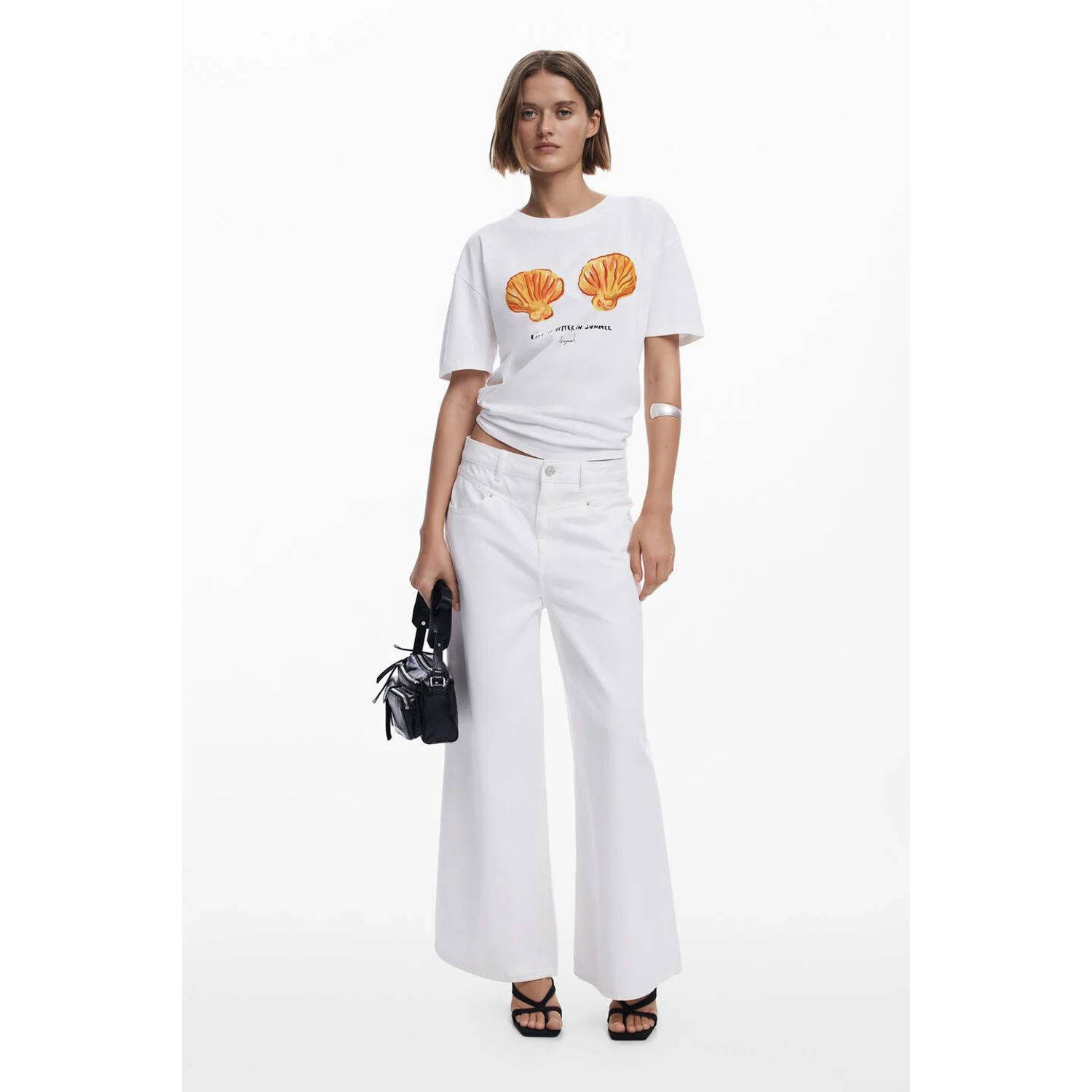 Desigual T-shirt ecru