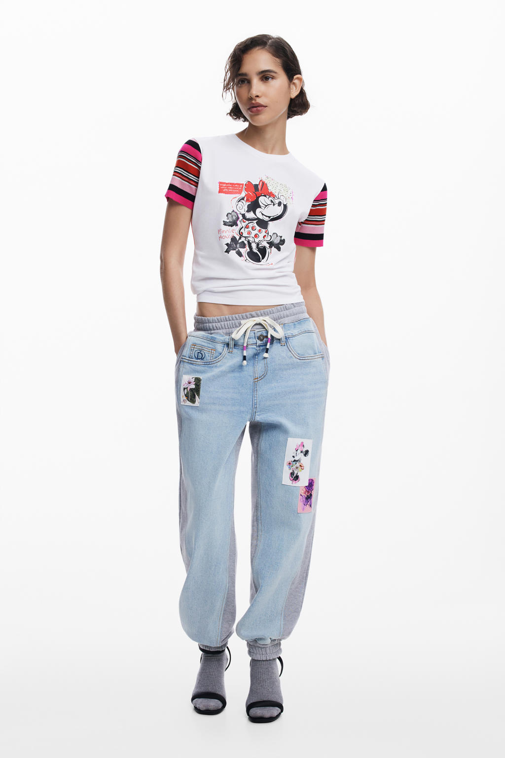 Desigual Loosefit Broek in Blauw | ABOUT YOU