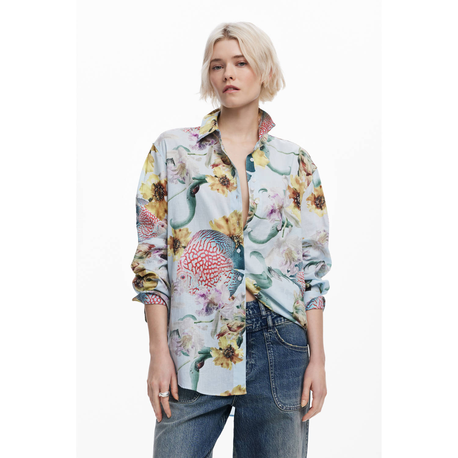 Desigual blouse lichtblauw