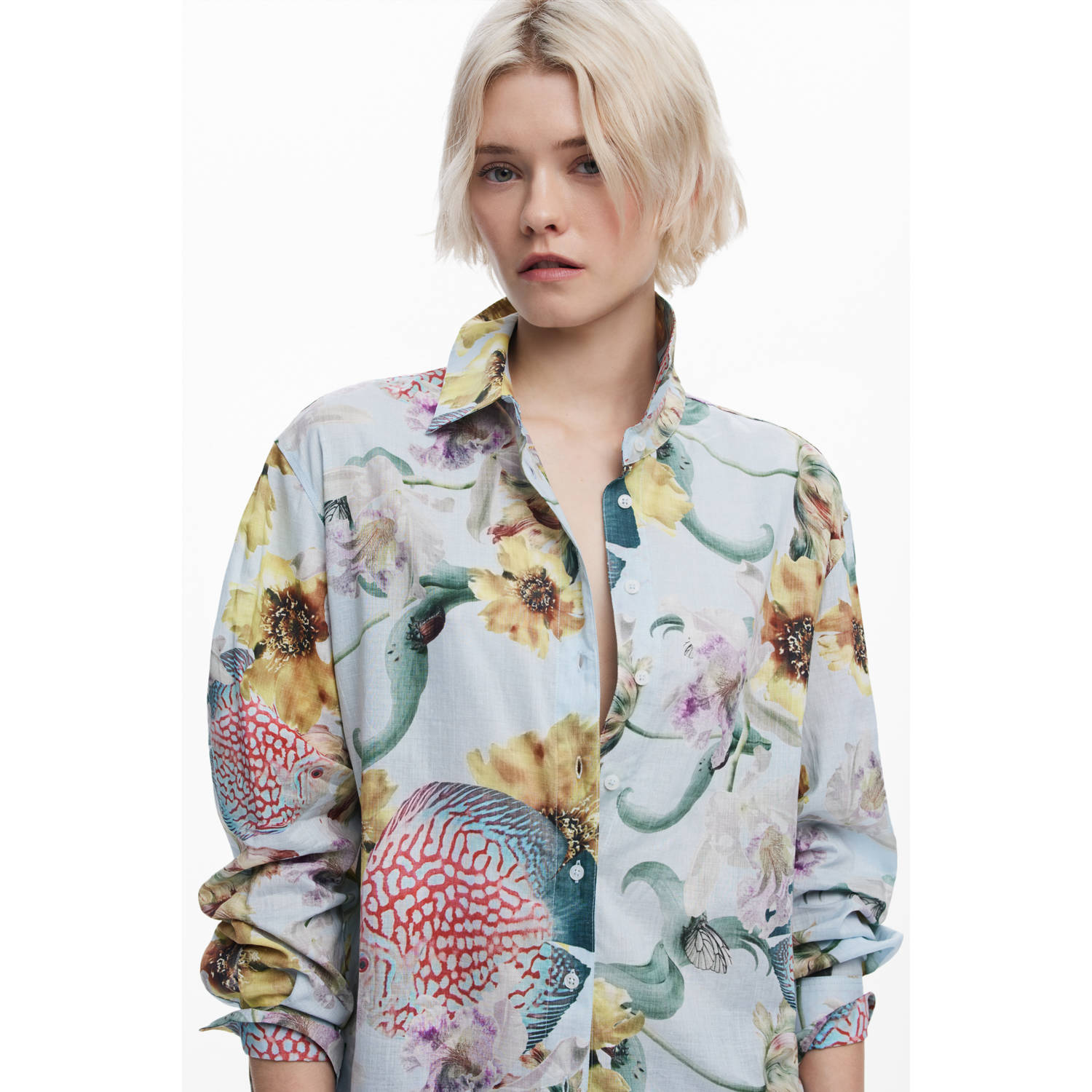 Desigual blouse lichtblauw