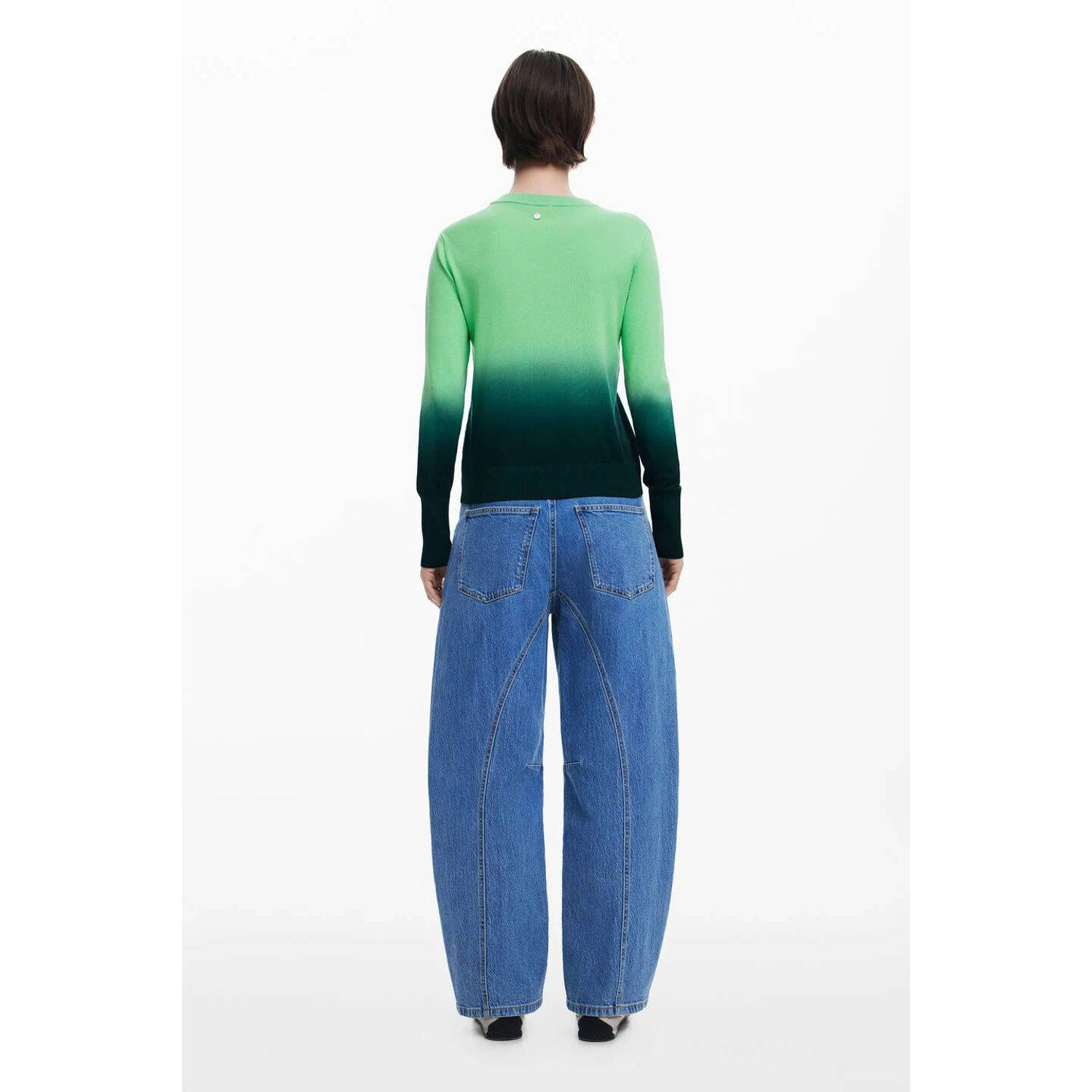Desigual gebreide trui limegroen