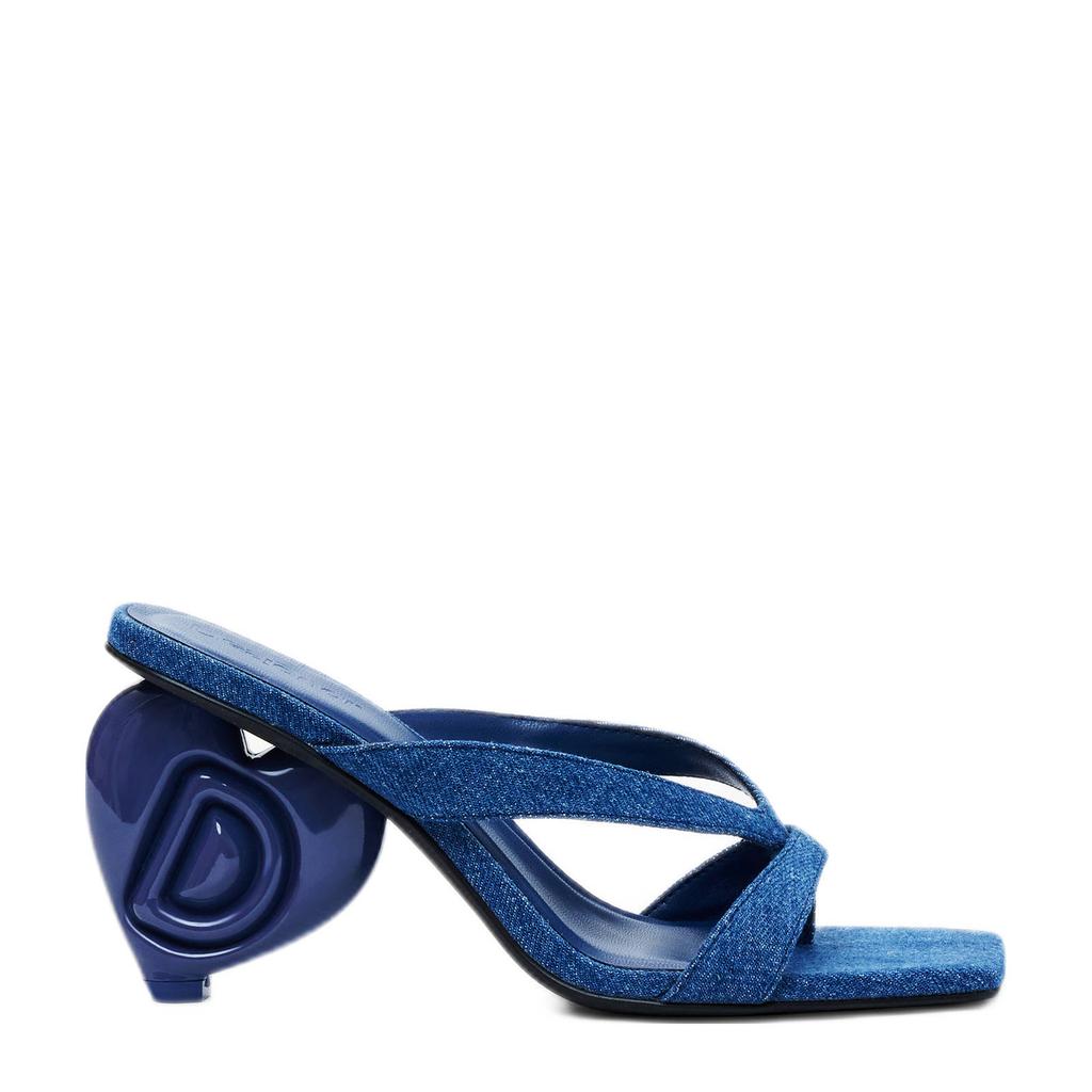 Denim en blauwe dames Desigual muiltjes van 100% katoen