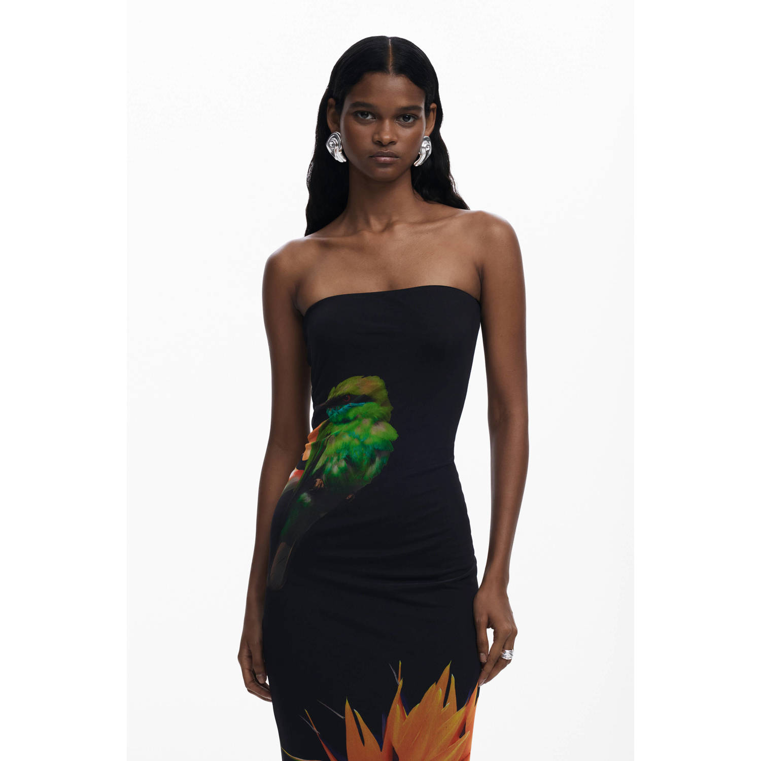 Desigual Korte Jurk SWIM_COLIBRÍ STRAPLESS 25SWMK16
