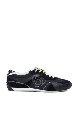 suède sneakers zwart