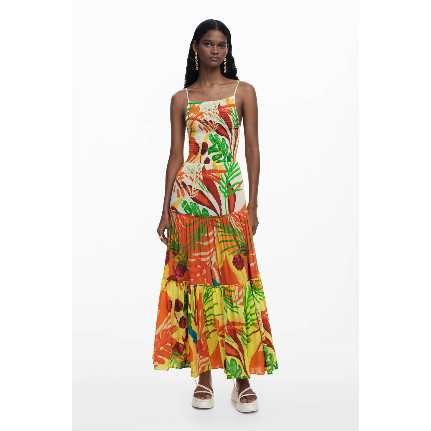 Desigual strandjurk ecru multi