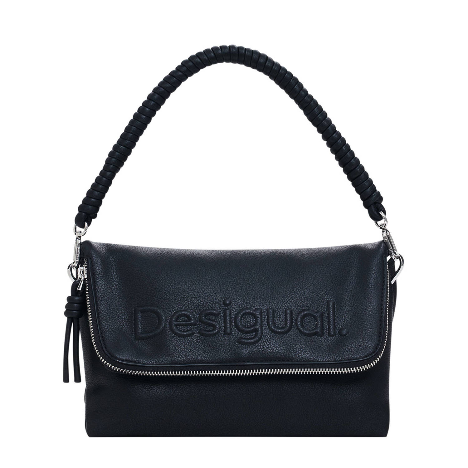 Desigual Zwarte Polyethyleen Handtas Lente Zomer Collectie Black Dames