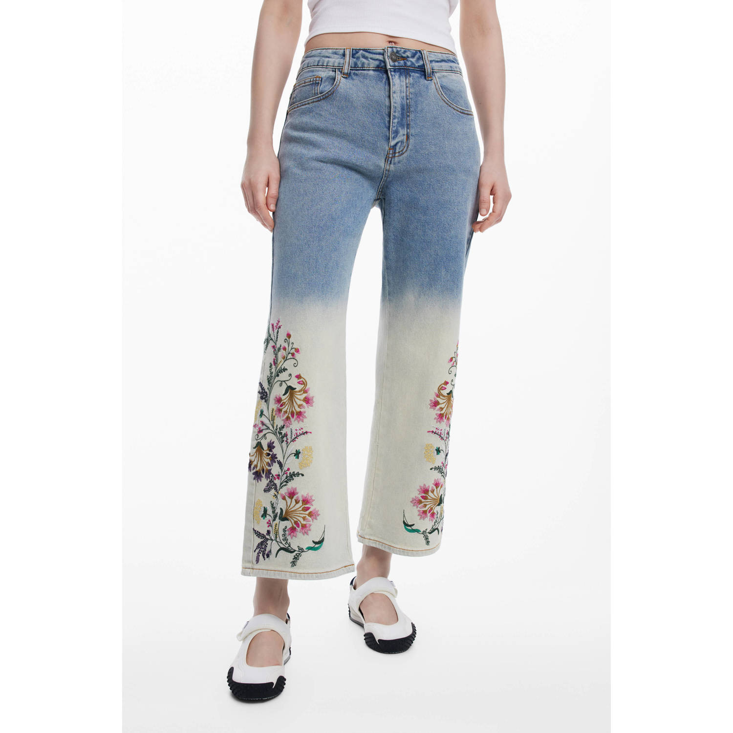 Desigual Dames Leg en Bootcut Jeans Multicolor Dames