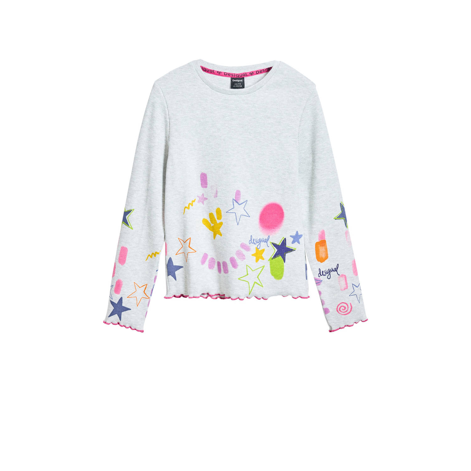 Desigual longsleeve lichtgrijs