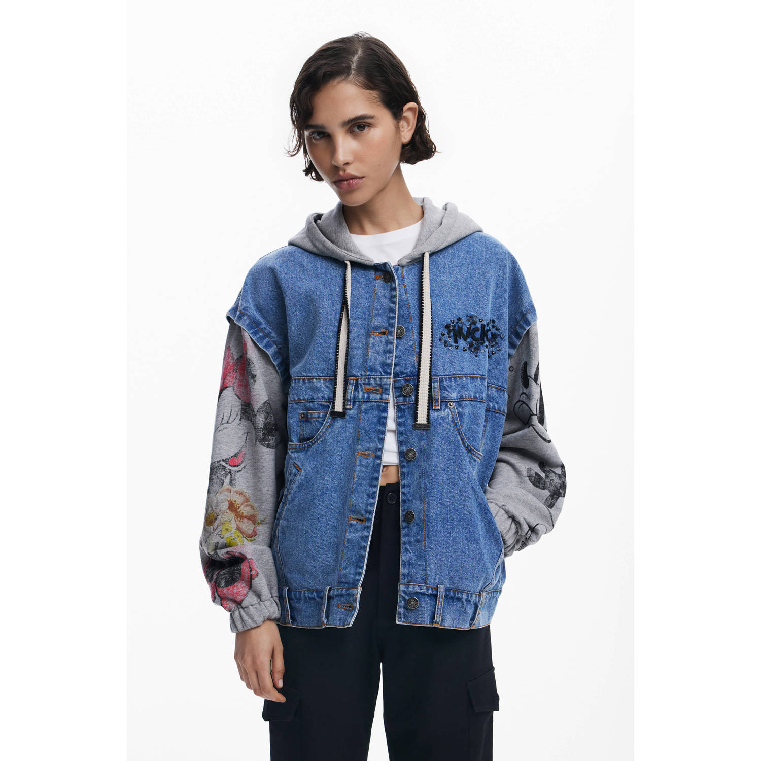 Desigual spijkerjas medium blue denim