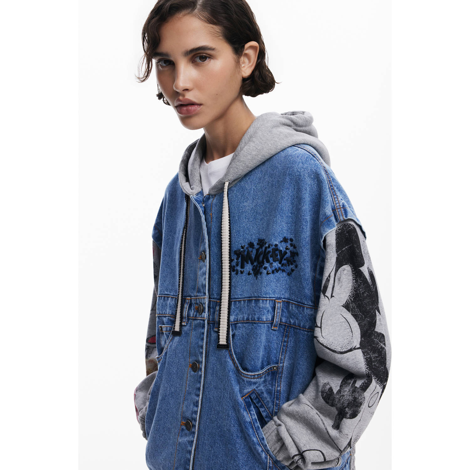 Desigual spijkerjas medium blue denim