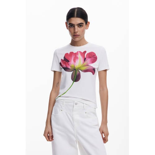 Desigual T-shirt wit afbeelding