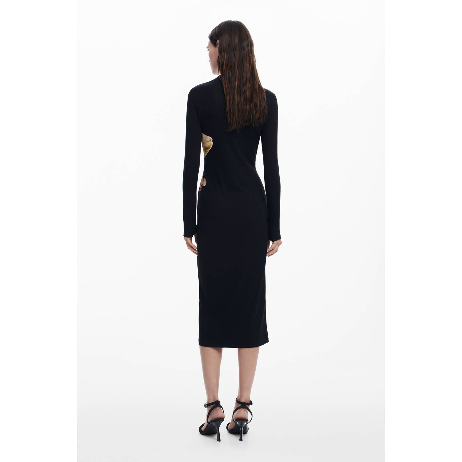 Desigual midi jurk zwart