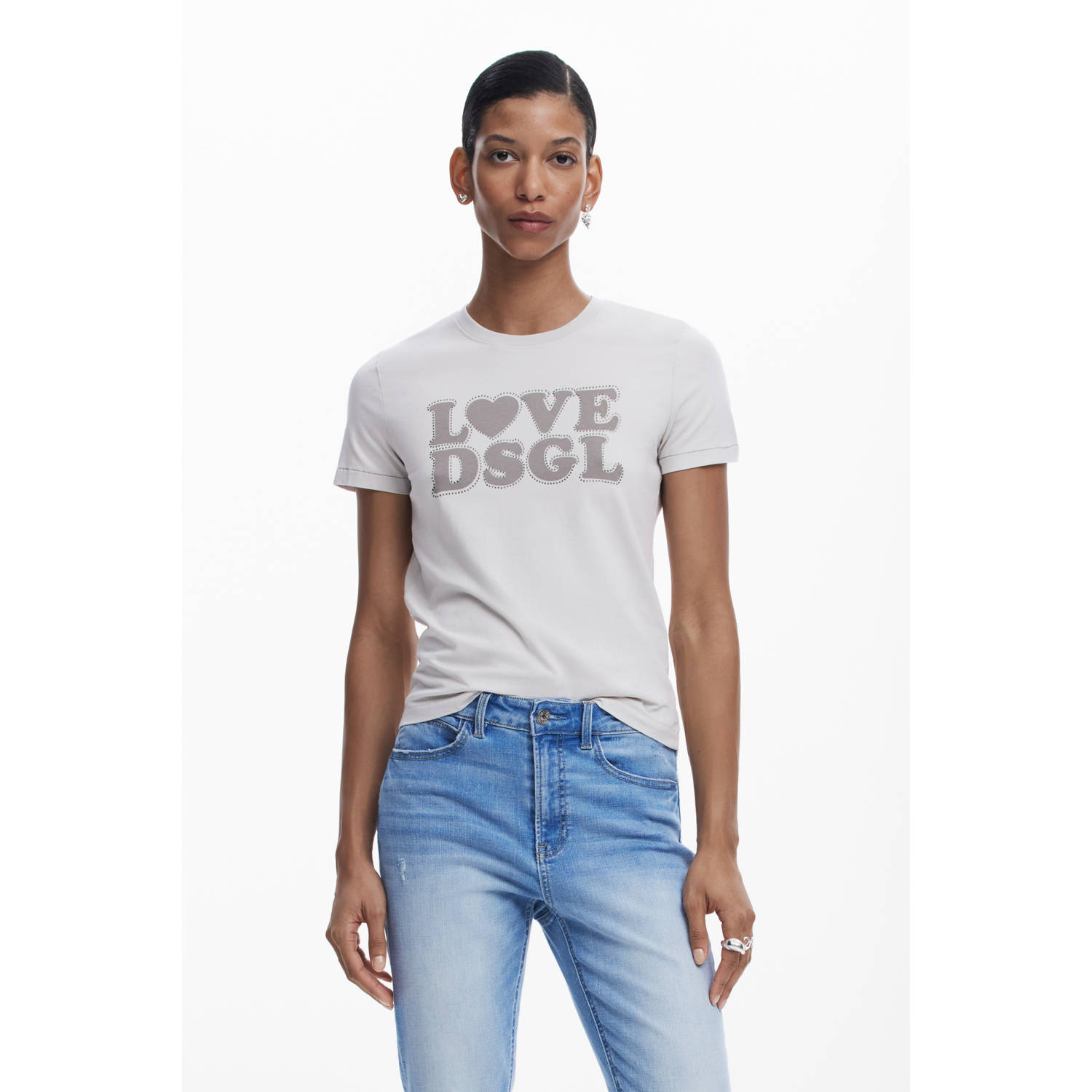 Desigual T-shirt Korte Mouw LOVE DSGL