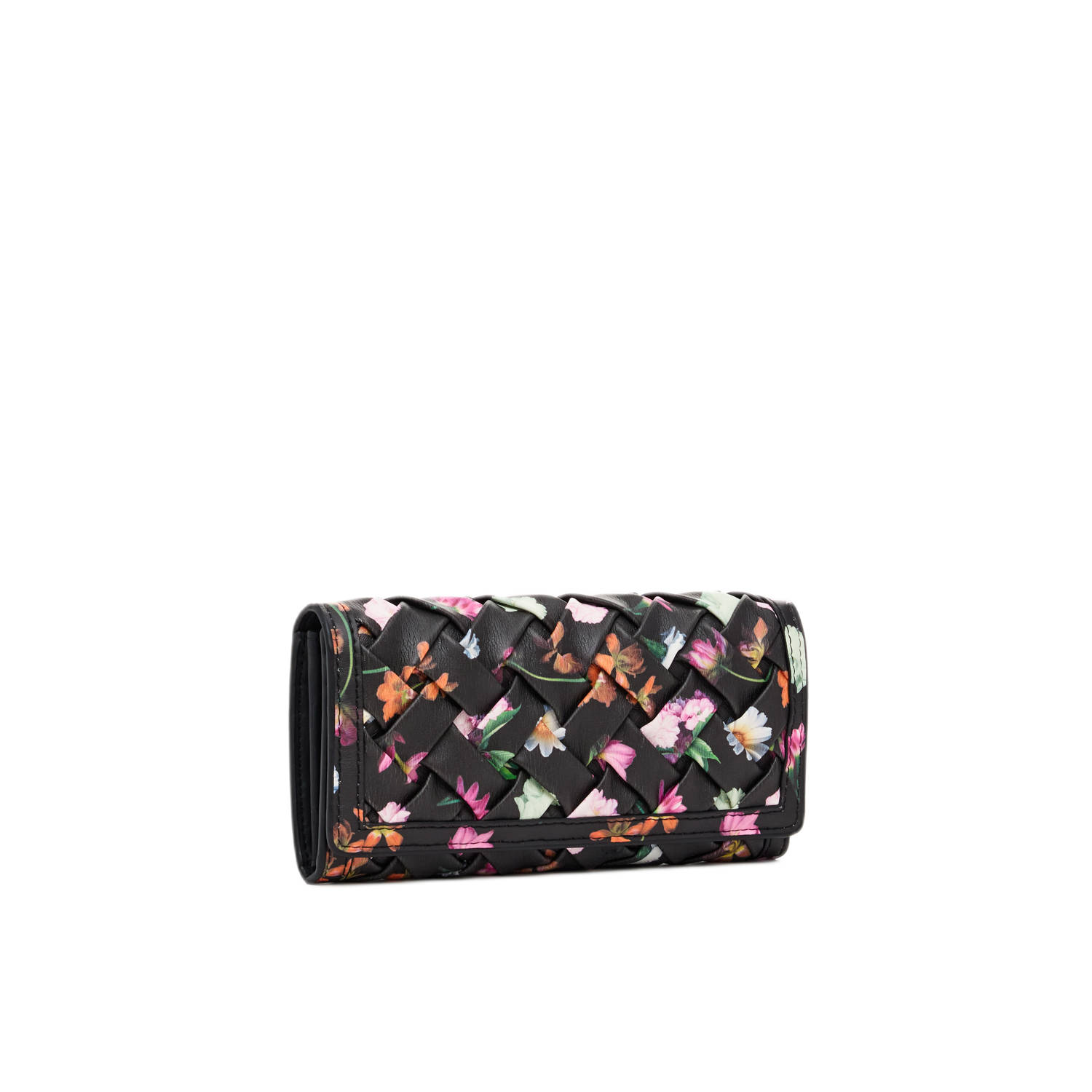Desigual portemonnee met bloemenprint zwart