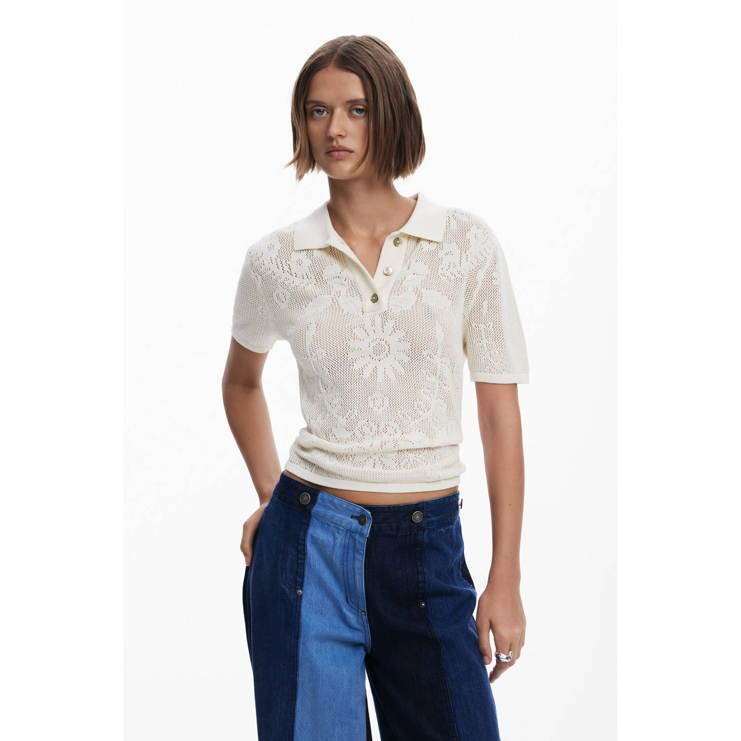 Desigual top ecru