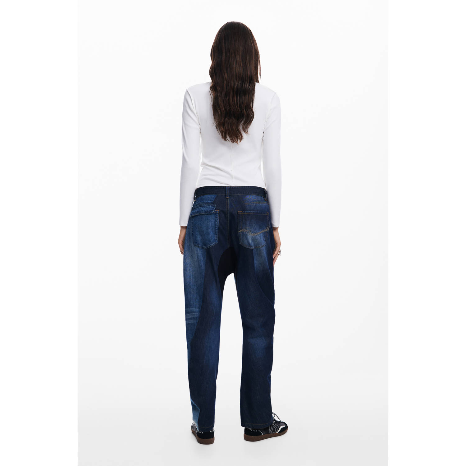 Desigual boyfriend jeans dark blue denim