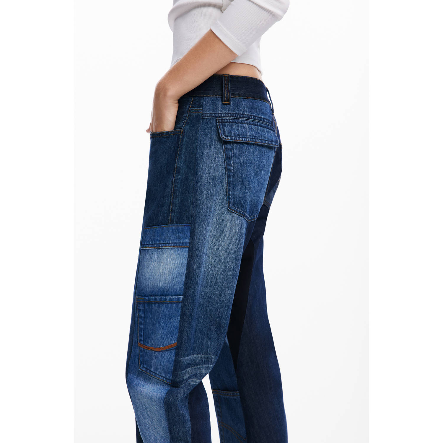 Desigual boyfriend jeans dark blue denim