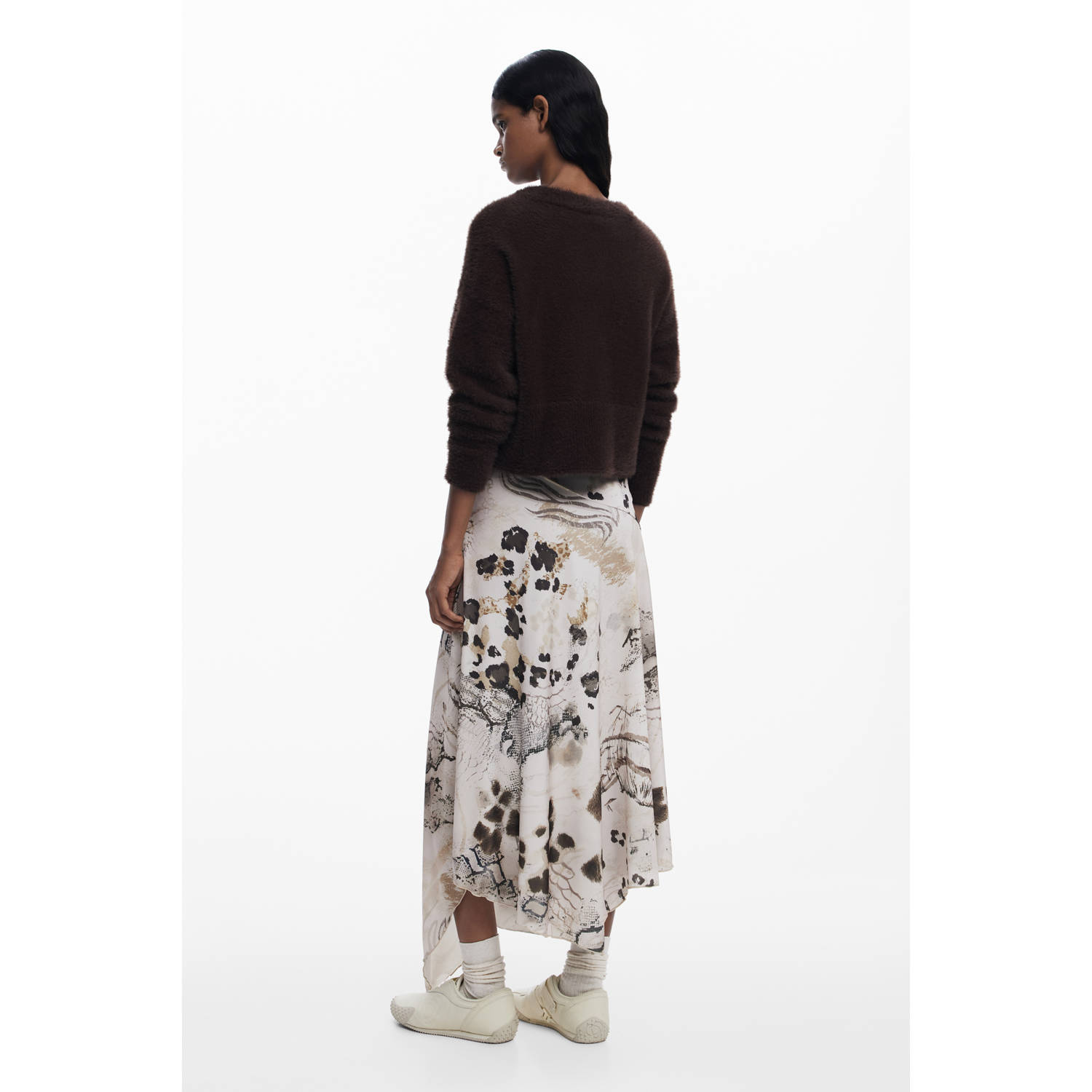 Desigual maxi jurk ecru