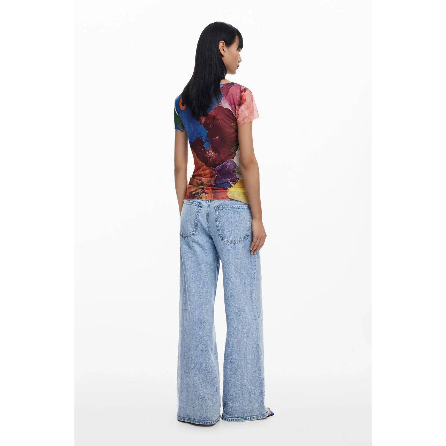 Desigual mesh top multi