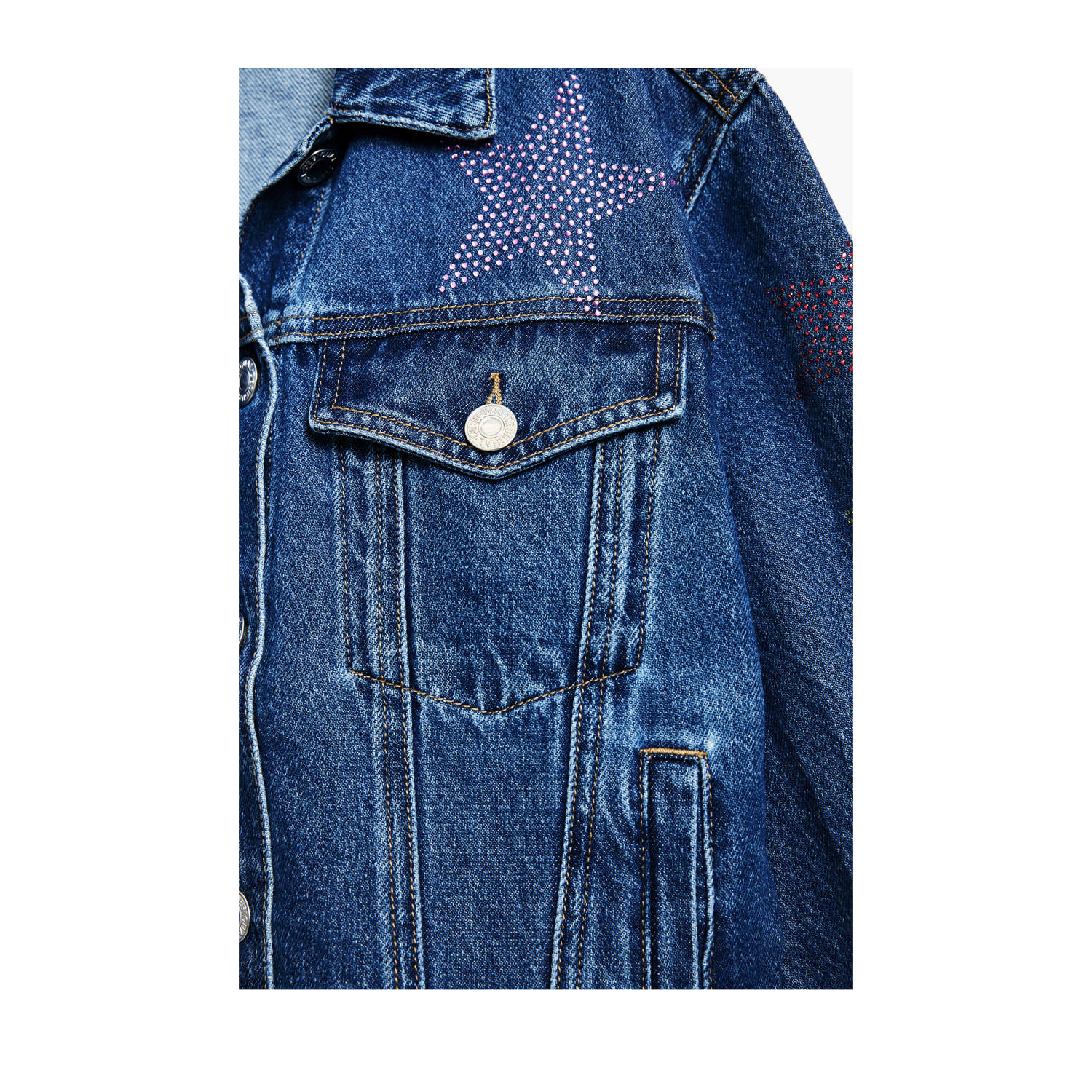 Desigual spijkerjas medium blue denim