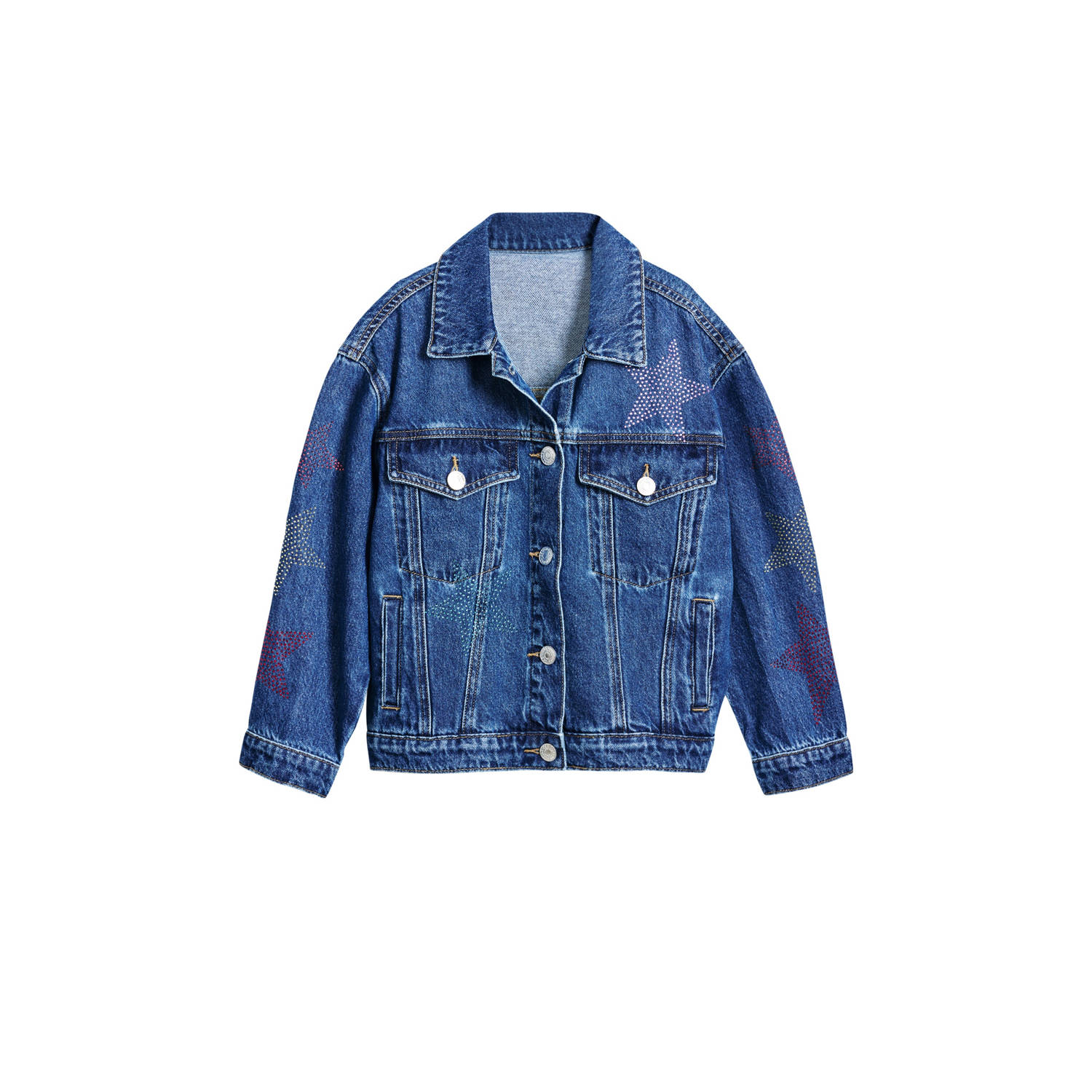 Desigual spijkerjas medium blue denim