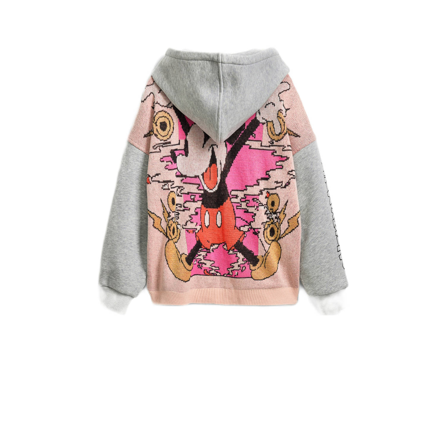 Desigual Minnie Mouse sweatvest grijs melange