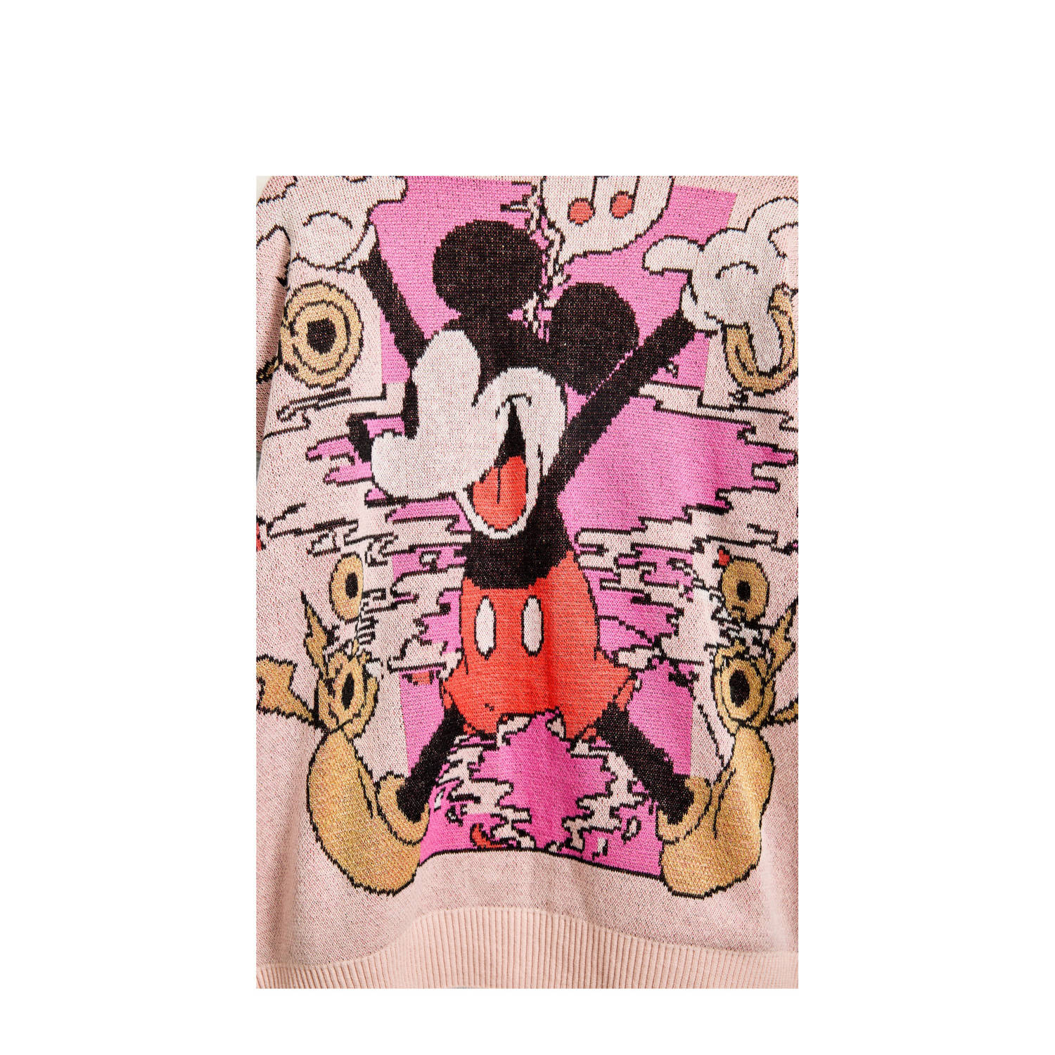 Desigual Minnie Mouse sweatvest grijs melange